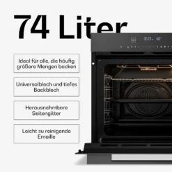 Velaire Induktionskochfeld Einbaubackofen Teleskop-Abzugshaube | 60 Cm -KLarstein Verkaufsgeschäft 60003314 de 0004 usp