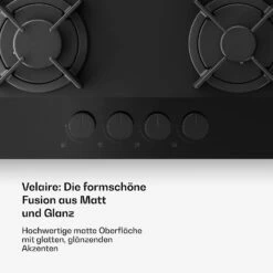 Velaire Gaskochfeld + Kaminhaube | Minimalistisch & Elegant | 60 Cm 17 Velaire Gaskochfeld + Kaminhaube | Minimalistisch & Elegant | 60 Cm -KLarstein Verkaufsgeschäft 60003316 de 0004 usp