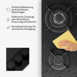 Velaire Gaskochfeld + Kaminhaube | Minimalistisch & Elegant | 60 Cm 19 Velaire Gaskochfeld + Kaminhaube | Minimalistisch & Elegant | 60 Cm -KLarstein Verkaufsgeschäft 60003316 de 0006 usp
