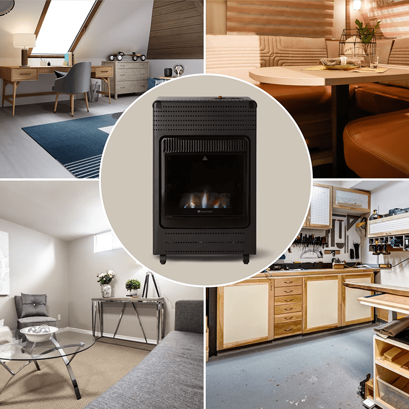 Titelseite -KLarstein Verkaufsgeschäft mobilus dujinis sildytuvas su zarna ir slegio reduktoriumi 34 kw